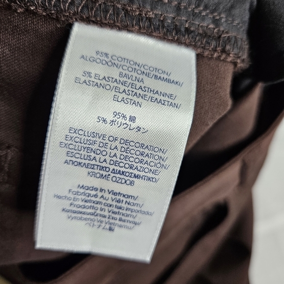 Chaps women's brown high rise jeans NEW with tags size 16S - Picture 9 of 11